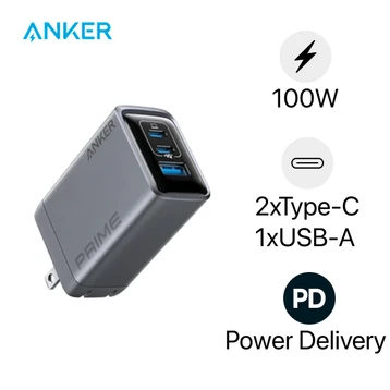 Sạc Anker Gan Prime 2C1A 100W A2688