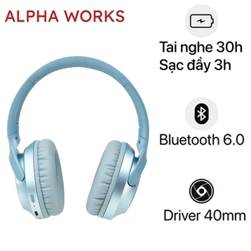 Tai nghe Bluetooth chụp tai chống ồn Alpha Works Lite 500