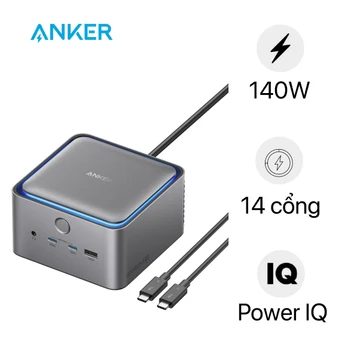 Đế sạc Anker Prime TB5 14 in 1 8K Thunderbolt 5 A83B5