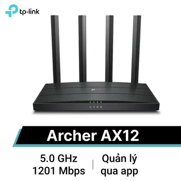 Router WiFi 6 Gigabit băng tần kép TP-Link Archer AX12