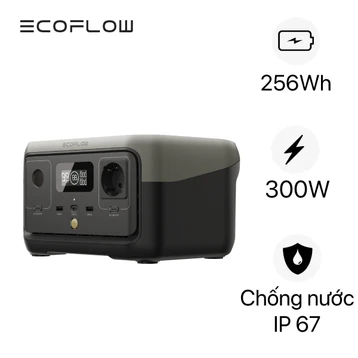Trạm Sạc Dự Phòng Di Động Ecoflow 300W 256WH River 2 ZMR600