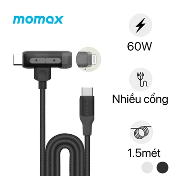 Cáp Momax truyền dữ liệu 2 đầu C-C Và C-L 60W dài 1.5m DL56 