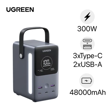 Pin sạc dự phòng di động Ugreen 3C2A 48000mAh 300W màn hình hiển thị 25286