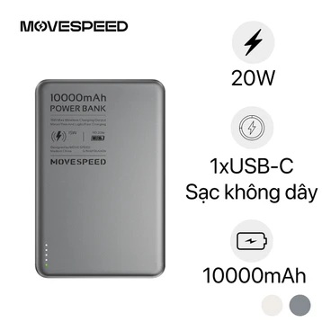 Pin dự phòng MoveSpeed Magnetic Ultra Slim 10000mAh 20W S10
