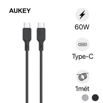 Cáp Aukey CB-DCC063 C-C 60W 1M