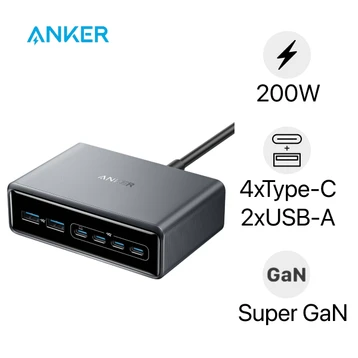 Sạc Anker Prime 6 cổng 4C2A 200W A2683
