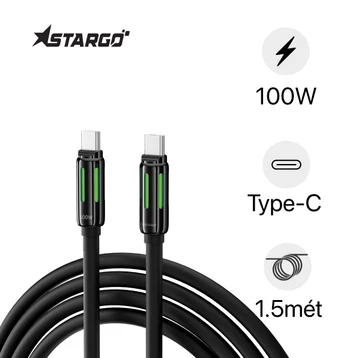 Cáp StarGO Ultralink C1 Type-C to Type-C 100W dài 1.5m