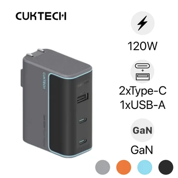 Sạc Cuktech GaN 2C1A 120W (CN) AD1003
