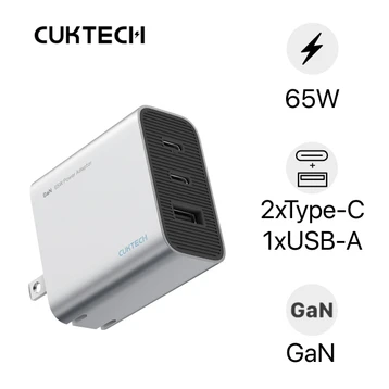 Sạc Cuktech GaN 2C1A 65W (CN) AD653C