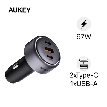 Sạc ô tô Aukey 2C1A 66W CC-P1