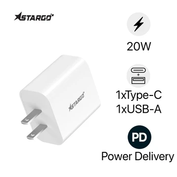 Sạc StarGO Powergo PD+QC3.0 1C1A 20W