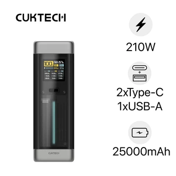 Pin dự phòng Cuktech P+Series 2C1A 25000mAh 210W có màn hình No.20 P23 - Cũ