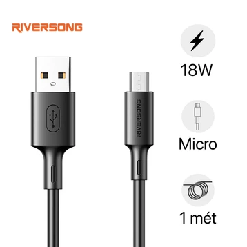 Cáp RiverSong Zeta USB-A to Micro 1M CM118
