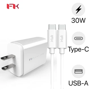 Củ sạc Feeltek PD 30W kèm cáp Type C to Type C 1.2m