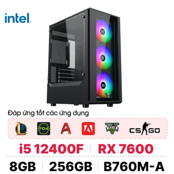 PC CPS Gaming G08 i5 12400F / 8GB - 256GB / RX 7600