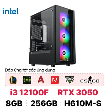 PC CPS Gaming G09 i3 12100F / 8GB - 256GB / RTX 3050