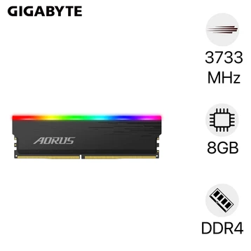 RAM PC Gigabyte Aorus RGB 16GB DDR4 3733Mhz (2x8GB) GP-ARS16G37
