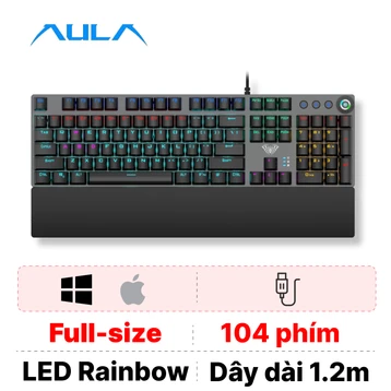 Bàn phím cơ AULA F2058 Đen