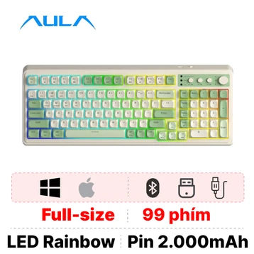 Bàn phím giả cơ không dây Aula S99
