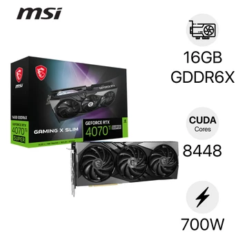 Card màn hình MSI Geforce RTX 4070 Ti Super 16G Gaming X Slim 