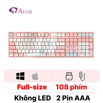 Bàn phím cơ không dây Akko 3108RF V3 Piano Sweet