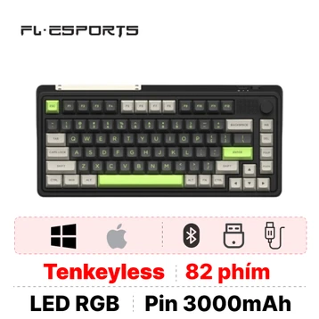 Bàn phím cơ không dây FL-Esports CMK75 Desert Grey