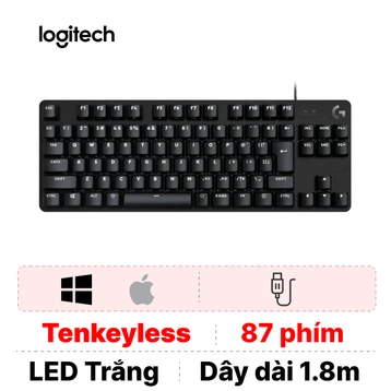 Bàn phím cơ Logitech G413 SE TKL Brown Switch White Led