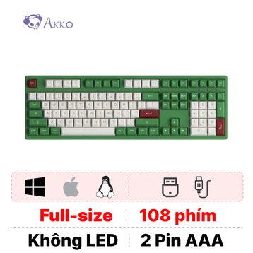 Bàn phím cơ không dây AKKO 3108 RF Matcha Red Bean