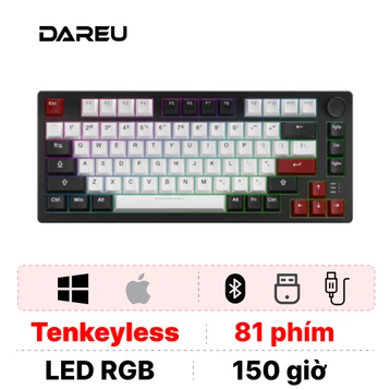 Bàn phím cơ Dareu K75 Pro White Black RGB