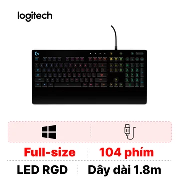 Bàn phím giả cơ Logitech G213 Prodigy RGB Gaming