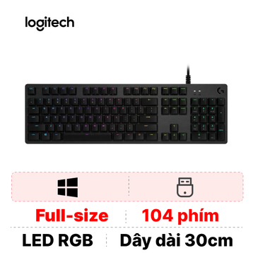 Bàn phím gaming Logitech G512 Lightsync Rgb Mechanical Clicky