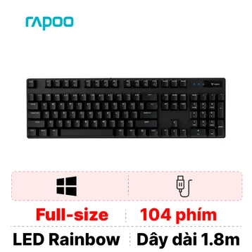 Bàn phím cơ gaming Rapoo V500 Rgb Blue Switch