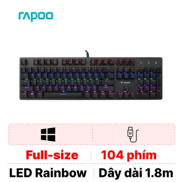 Bàn phím cơ Rapoo V500SE Rainbow Blue Switch