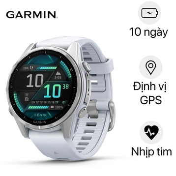 Đồng hồ thông minh Garmin Fenix 8 43mm Viền Thép