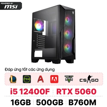 PC CPS x MSI Gaming Intel I5 Gen 12 RTX 5060 8GB