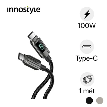 Cáp Innostyle DigiPower USB-C to C PD 100W có màn hình CC1001