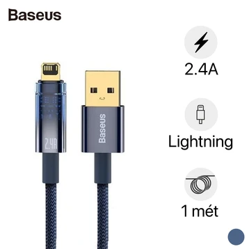 Cáp sạc nhanh tự ngắt Baseus Explorer Series USB-A to Lightning 1m