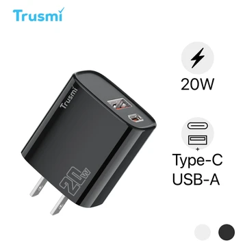 Sạc nhanh Trusmi 1A + 1C PD 20W (US) CH07