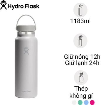 Bình giữ nhiệt Hydro Flask Wide Flex Cap 1183ml W40CTS