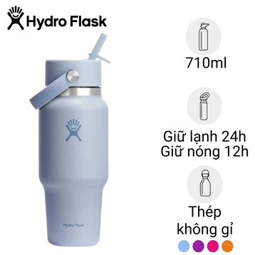 Bình giữ nhiệt Hydro Flask Wide Flex Straw Travel Bottle 710ml WT24CFS