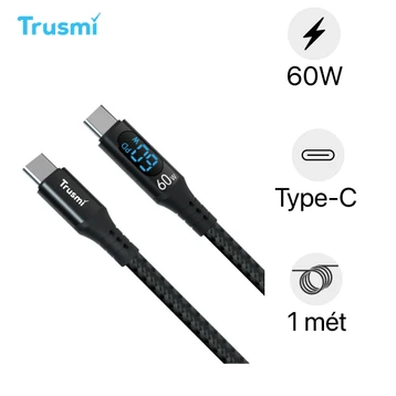 Cáp Trusmi USB-C to USB-C PD 60W CA38