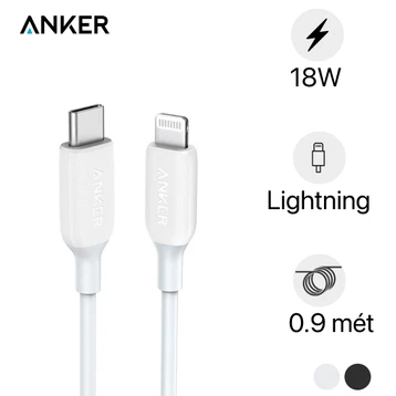 Cáp  Anker Powerline 3 Type C to Lightning A8832 0.9m