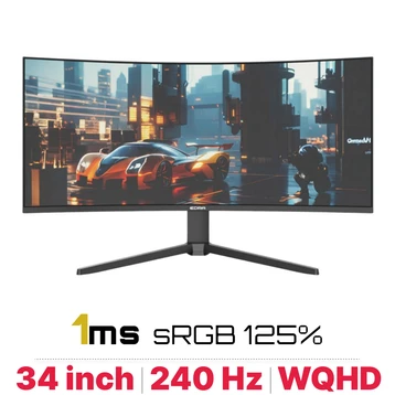 Màn hình Cong Gaming E-DRA EGM34Q240PR 34 inch - Đã Kích Hoạt