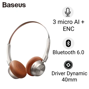 Tai nghe chụp tai Bluetooth Baseus Bass BH1 Air