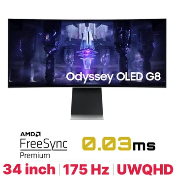 Màn hình Samsung Odyssey OLED G8 LS34BG850SEXXV 34 inch - Đã Kích Hoạt