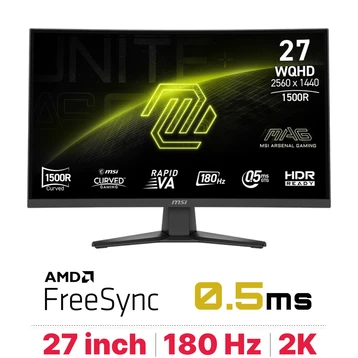 Màn hình Gaming MSI MAG 275CQF E18 27 inch - Cũ Đẹp