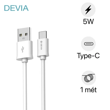 Cáp USB-A to Type-C Devia Kintone Series 1M