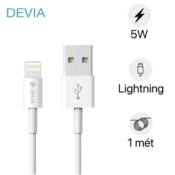 Cáp Devia USB-A to Lightning Kintone Series 1 mét