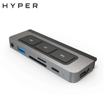 Hub HyperDrive Media 6-In-1 HDMI 4K/60Hz USB-C HD449