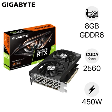 Card màn hình GIGABYTE GeForce RTX 3050 WINDFORCE OC 8G GV-N3050WF2OCV2